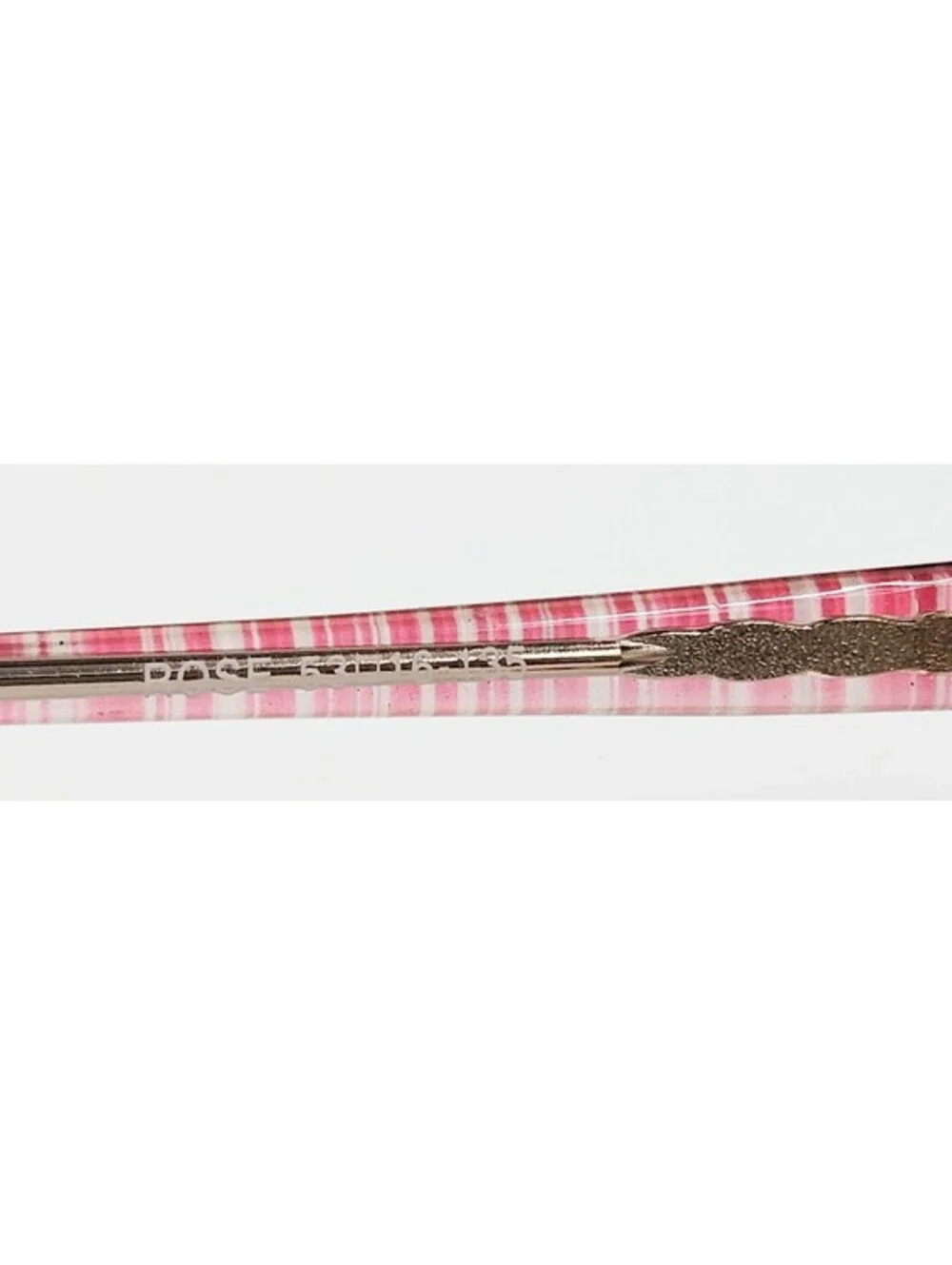 53rd ST Rose Eyeglasses Frames 53-16-135 Pink Striped Oval Womens Vintage